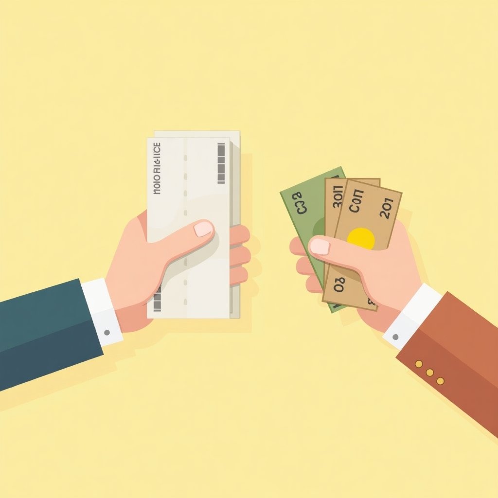 Wisselen van Dubai geld naar euro bij een hand-tot-hand transactie.