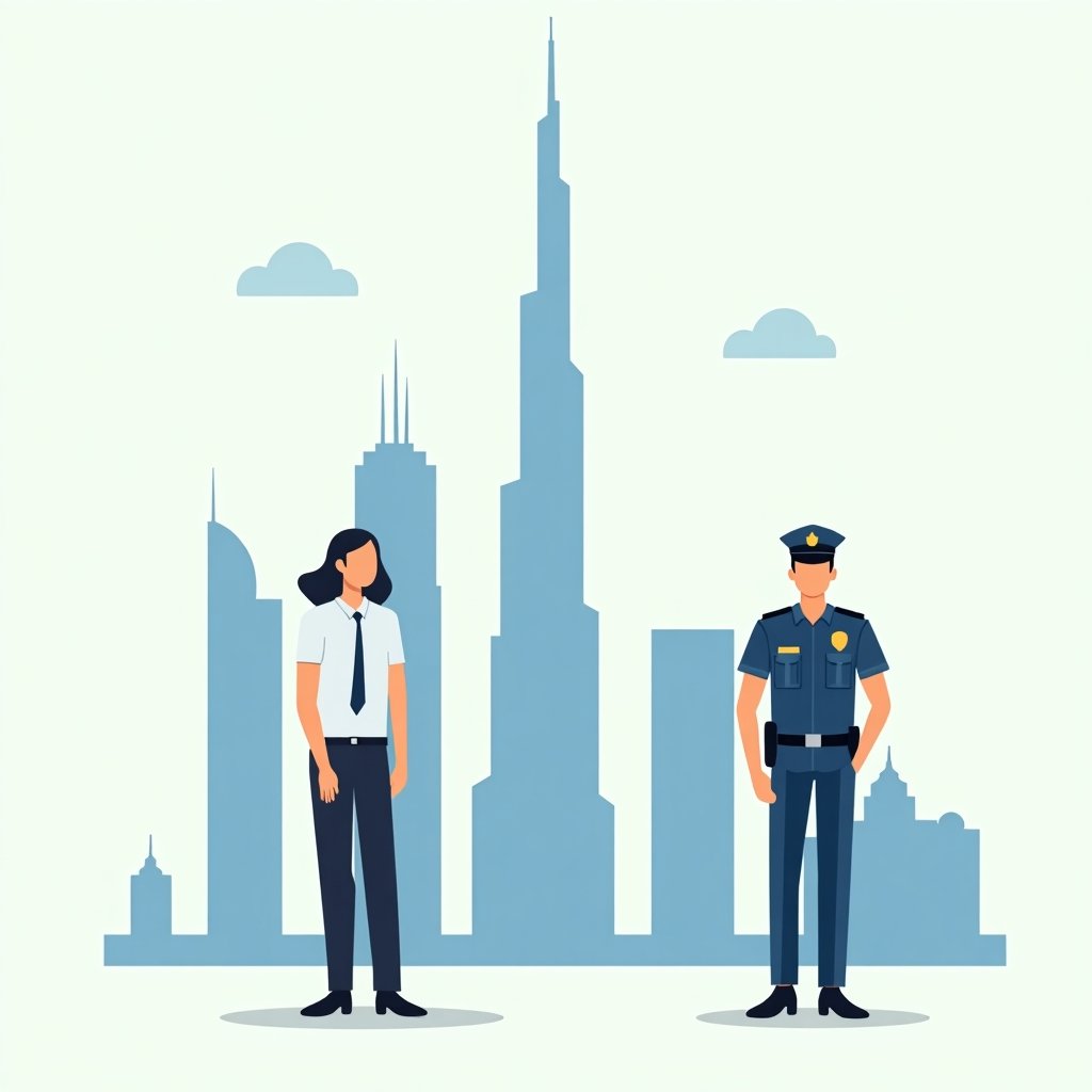 Politietoezicht zorgt voor veiligheid in Dubai.