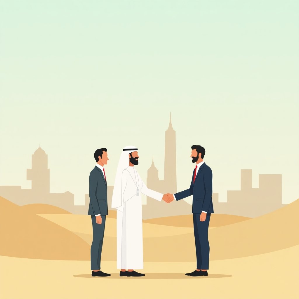 Familie verhuist naar Dubai met hulp van een sponsor voor het gezinsvisum.
