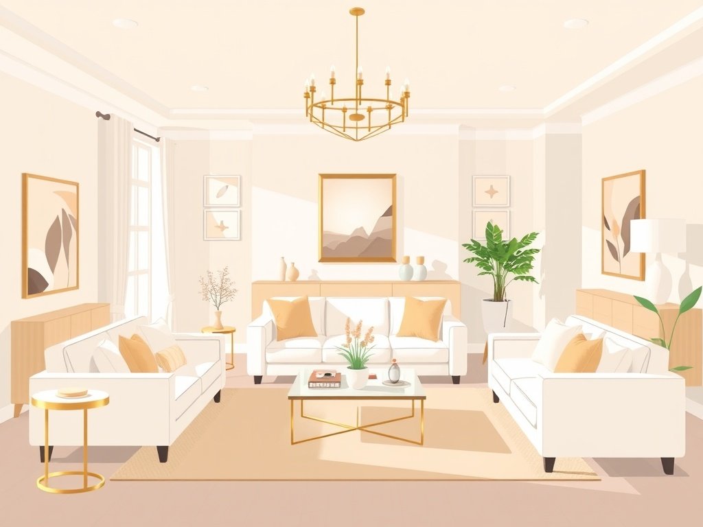 Een open huis evenement met een prachtig ingericht woonkamer.